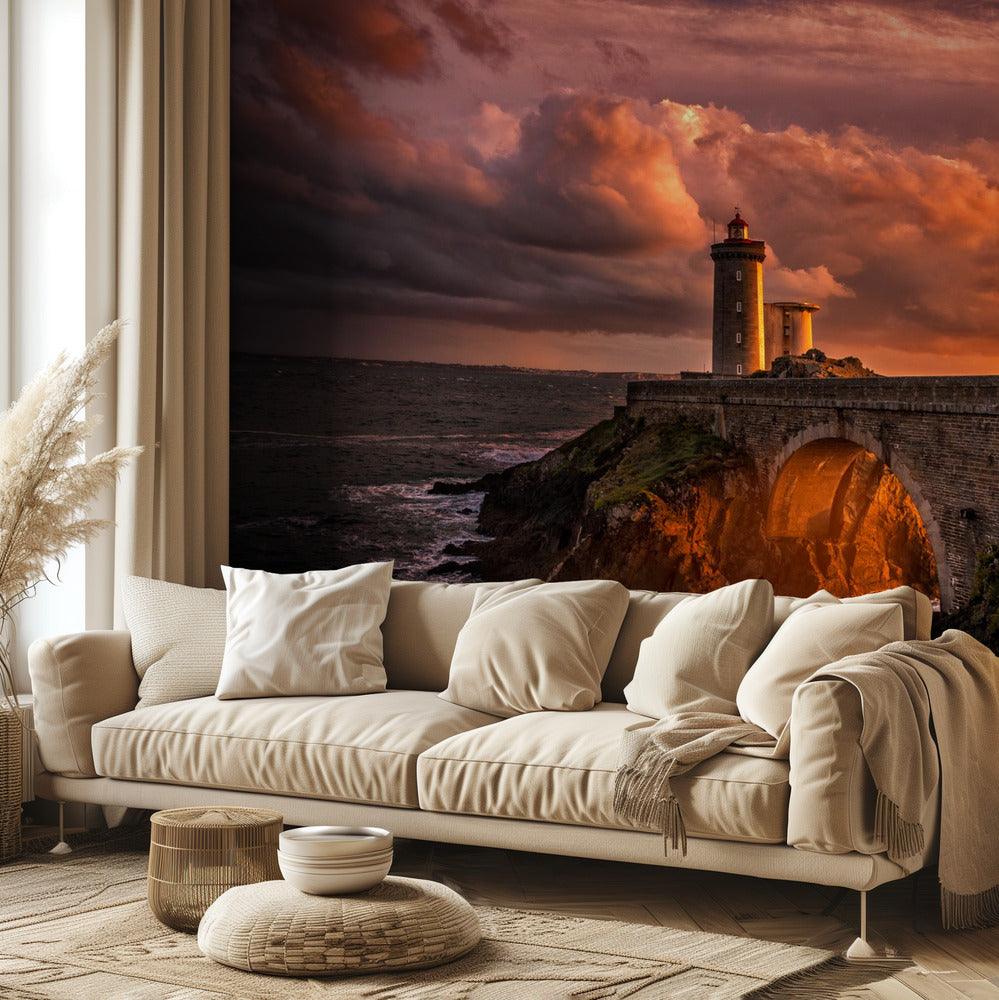 Le soleil est couché | Papier Peint Photo