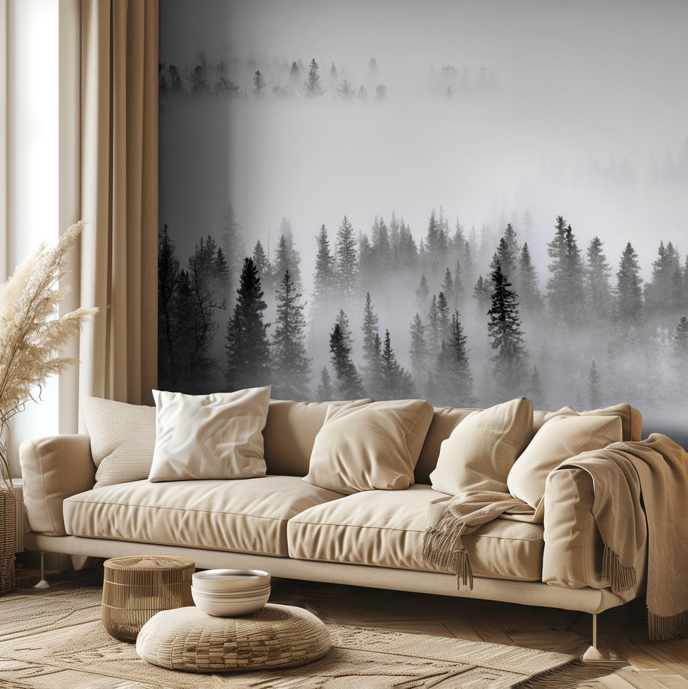 Bosque de niebla | Papel Pintado Fotográfico