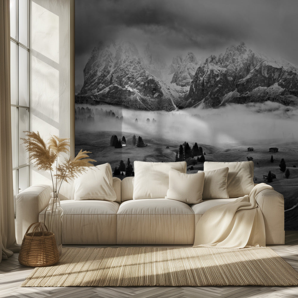 Dimmiga Dolomiter | Fototapet