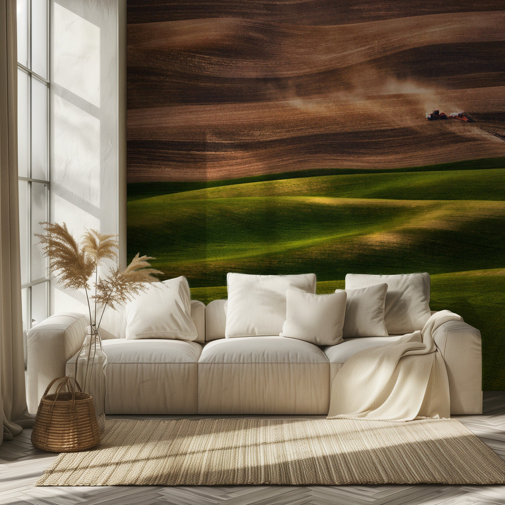Tierras de cultivo | Papel Pintado Fotográfico