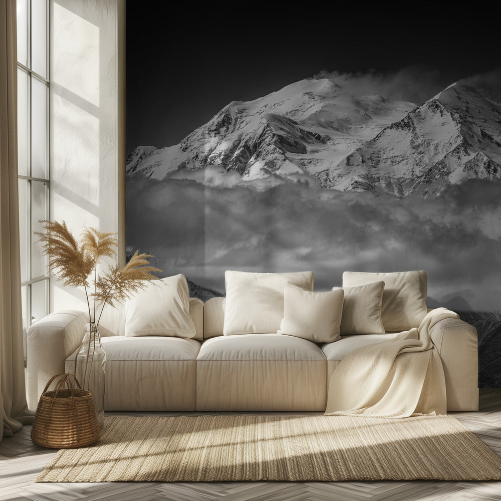 Denali depuis la ligne de crête opposée | Papier Peint Photo