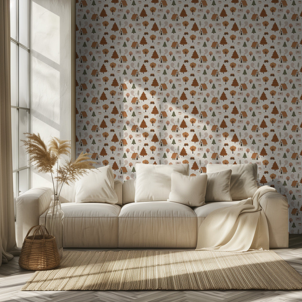 Textura con ambiente otoñal | Papel Pintado Fotográfico