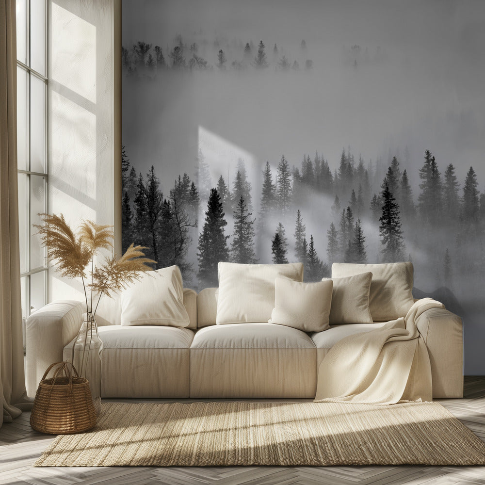 Bosque de niebla | Papel Pintado Fotográfico