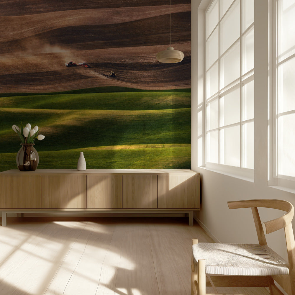 Tierras de cultivo | Papel Pintado Fotográfico