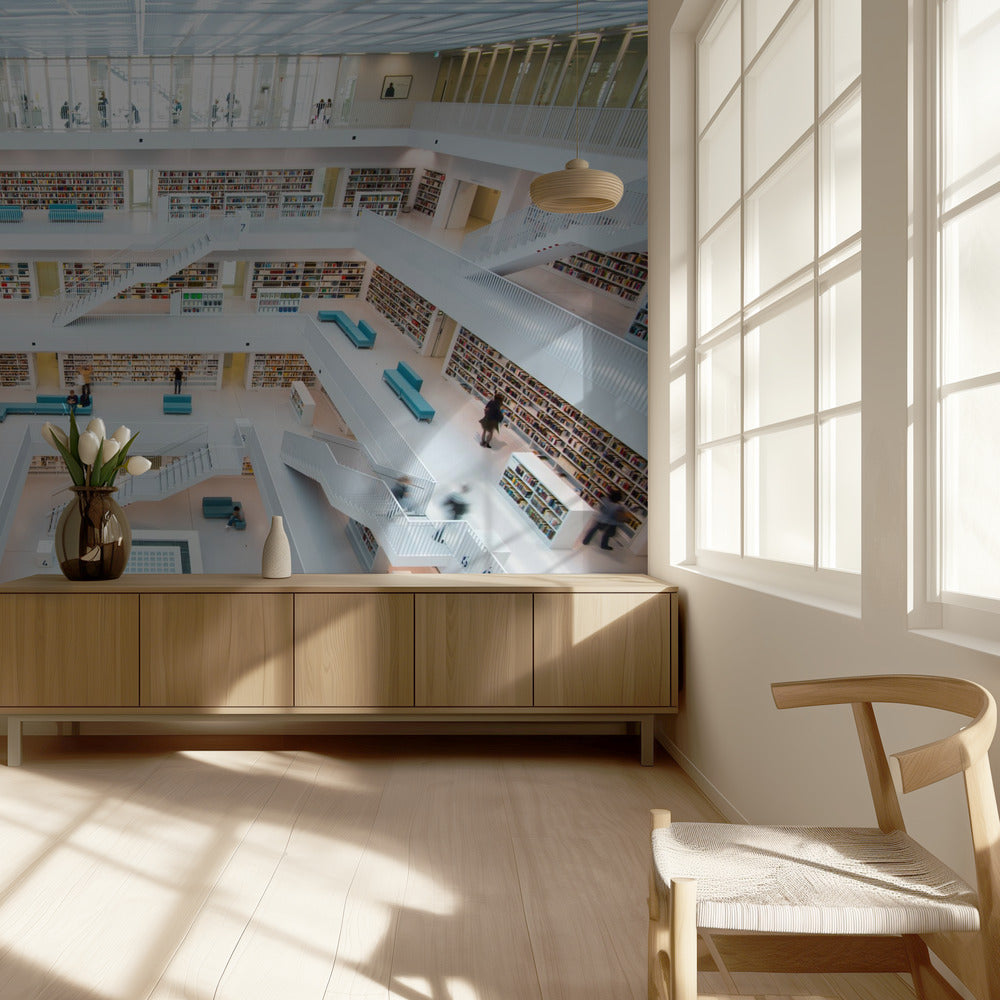 biblioteka Stuttgart | Fototapeta