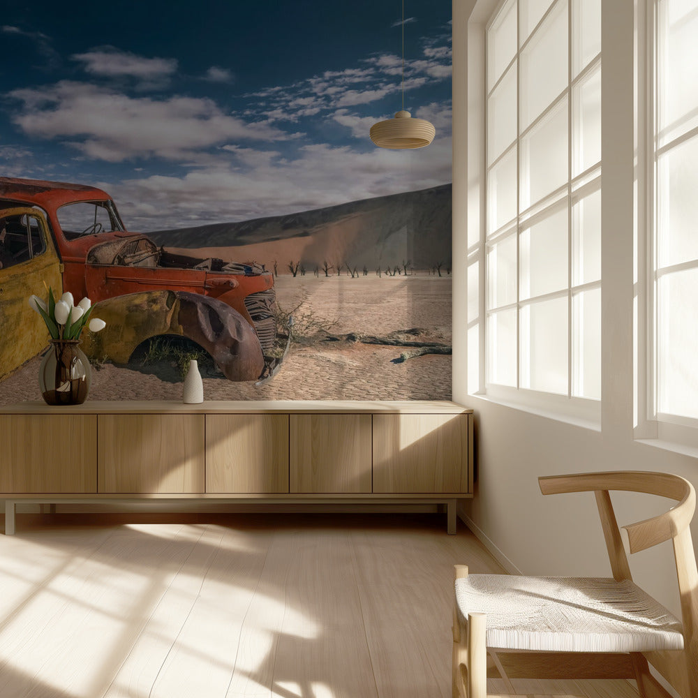 Coche del desierto | Papel Pintado Fotográfico