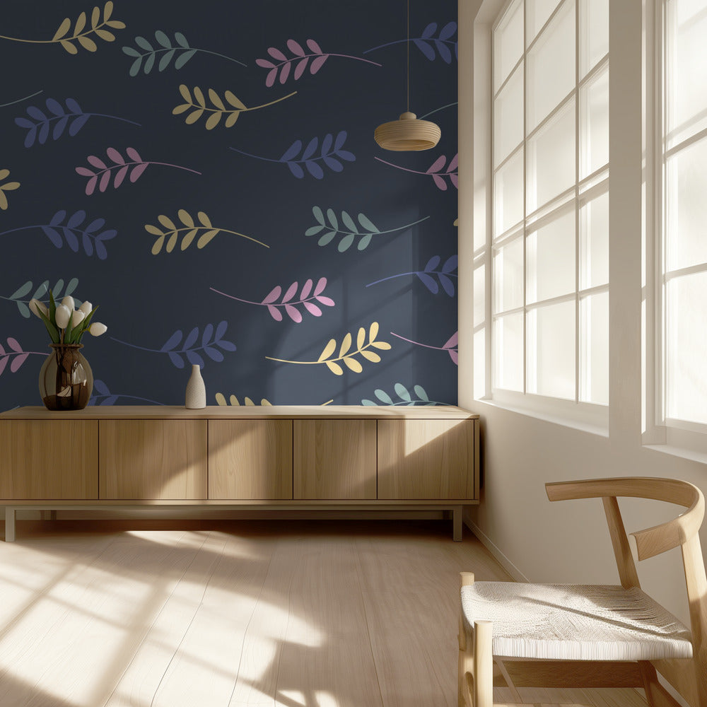Fleurs scandinaves japonaises 3 | Papier Peint Photo