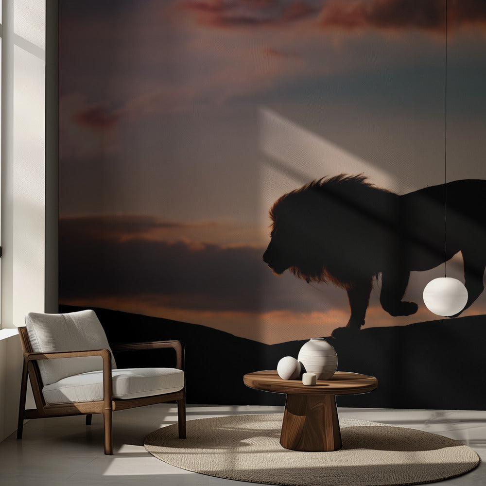 Zachód słońca w Serengeti | Fototapeta