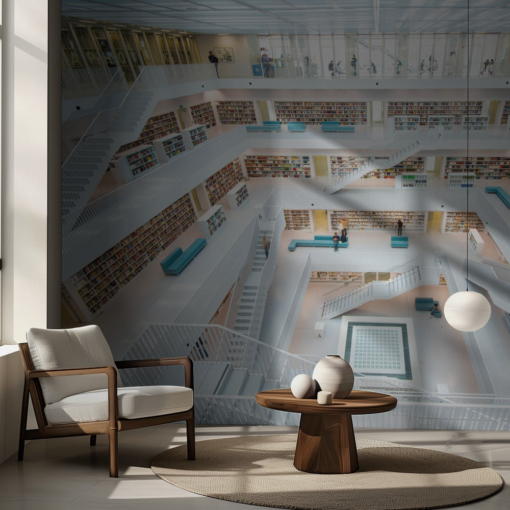 biblioteka Stuttgart | Fototapeta