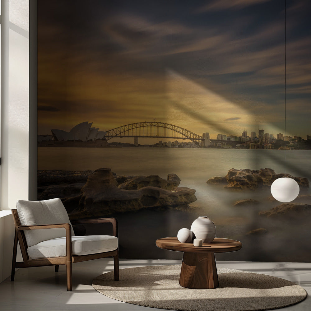 Coucher de soleil à l'Opéra de Sydney | Papier Peint Photo