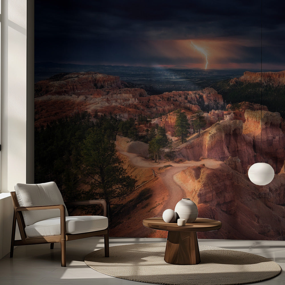 Relámpagos sobre Bryce Canyon | Papel Pintado Fotográfico
