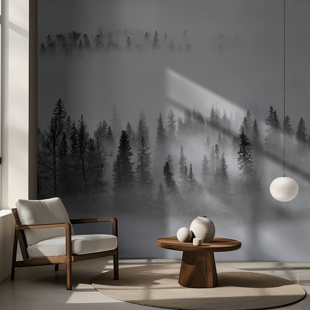 Bosque de niebla | Papel Pintado Fotográfico