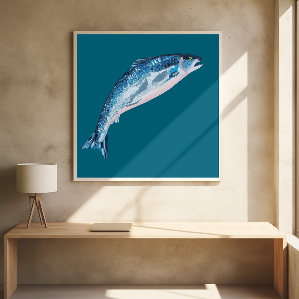Hoppande lax | Poster