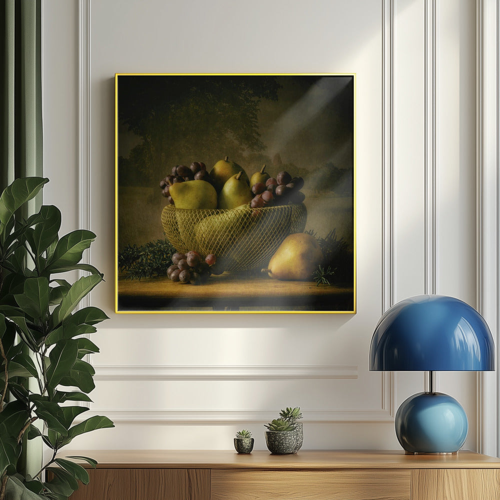 Stillleben Spätsommer Obst | Poster - Kunstdruck