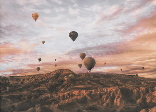 Heißluftballon in Kappodikia | Fototapeten