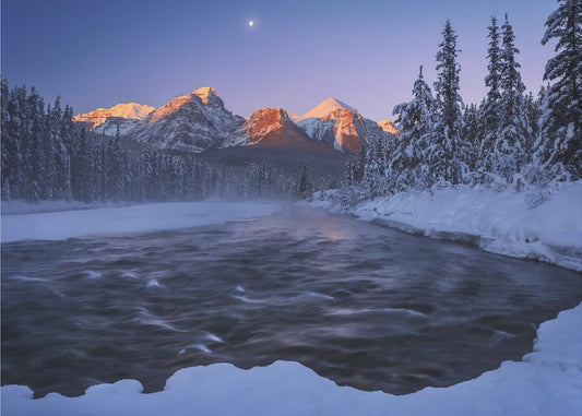 Kanadische Rocky Mountains im Winter | Fototapeten