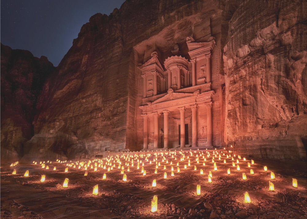 Petra de noche | Papel Pintado Fotográfico