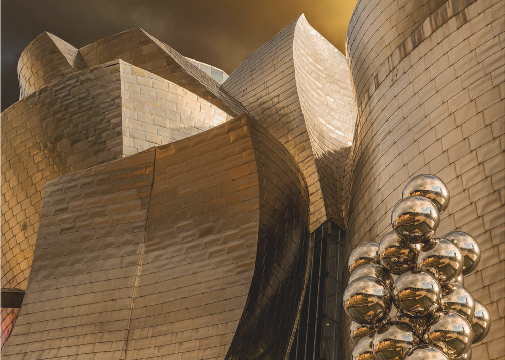Refleksjoner over kuler (Serie Guggenheim Bilbao) | Fototapet