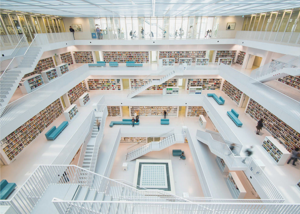 biblioteka Stuttgart | Fototapeta