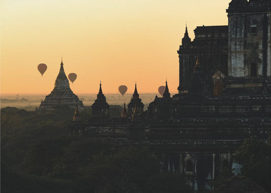 Lever de soleil à Bagan | Papier Peint Photo