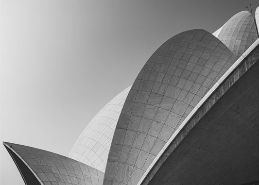Templo del loto...la escala de grises | Papel Pintado Fotográfico