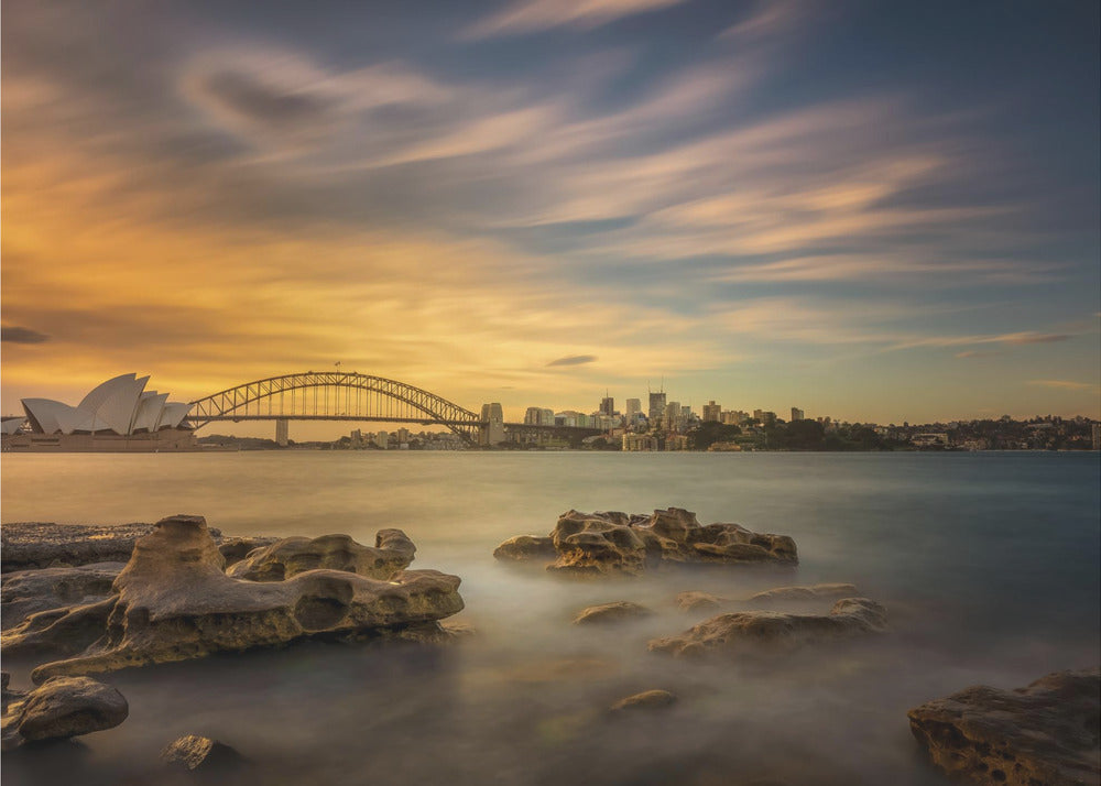 Coucher de soleil à l'Opéra de Sydney | Papier Peint Photo