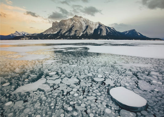Zonsondergang bij Bubble Lake | Fotobehang