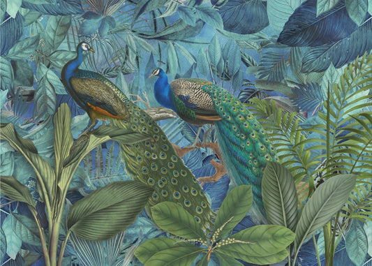 Jardin des oiseaux de la jungle n°1 | Papier Peint Photo