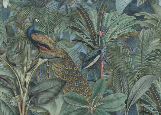 Jardin des oiseaux de la jungle n°2 | Papier Peint Photo