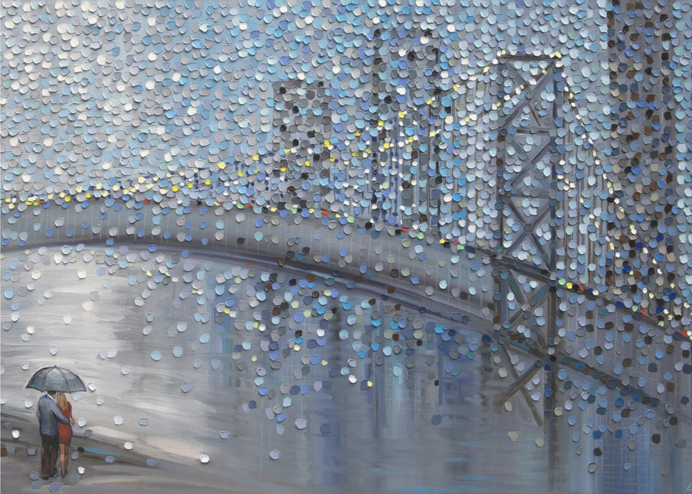 Appuntamento piovoso con Bridge View | Stampe su Tela