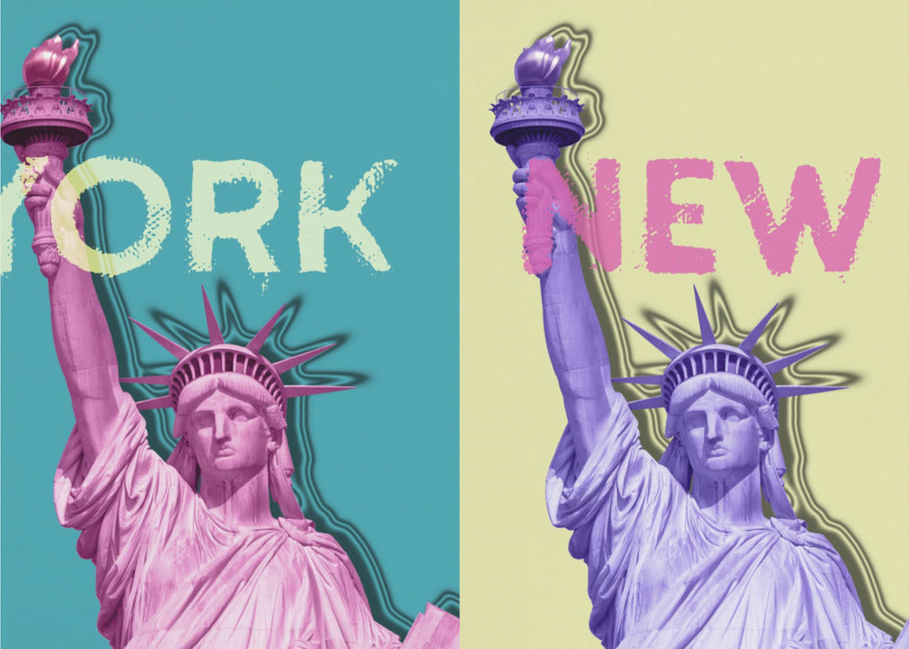 POP ART Statue de la Liberté III | Tableaux sur Toile