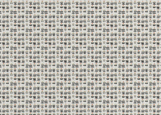 Sweet cupcakes black pattern | Poster