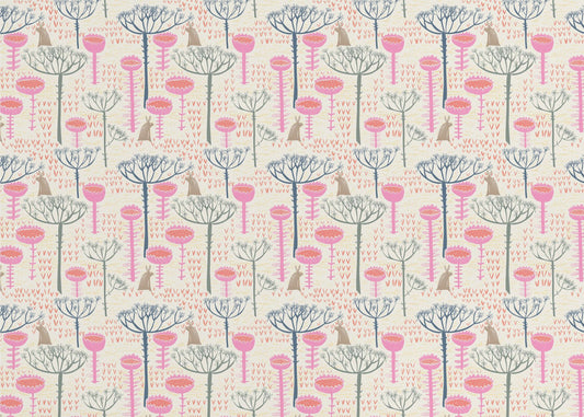 Block print scandinavian meadow | Poster