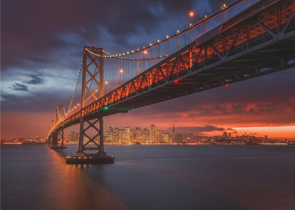 Bay Bridge yöllä | Valokuvatapetit