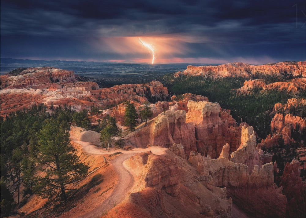 Relámpagos sobre Bryce Canyon | Papel Pintado Fotográfico