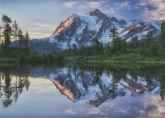 Zonsopgang op de berg Shuksan | Posters - Kunstdrukken