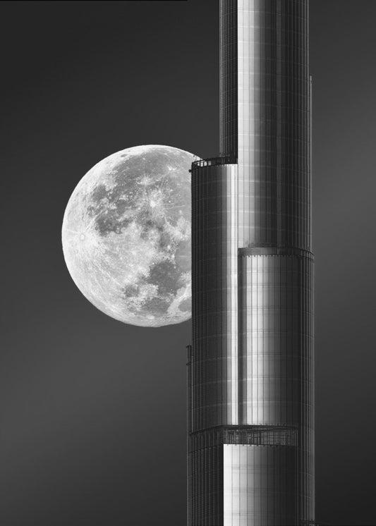Superksiężyc Burjkhalifa | Wydruki na łótnie