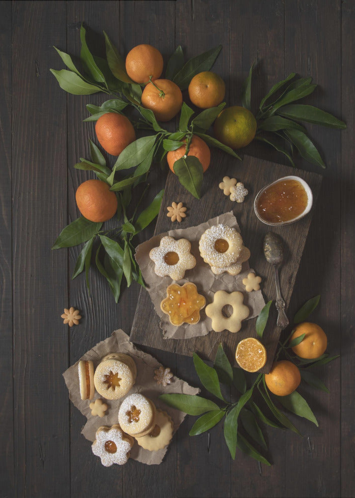 Biscuits Linzer à la mandarine | Posters - Affiche Artistique
