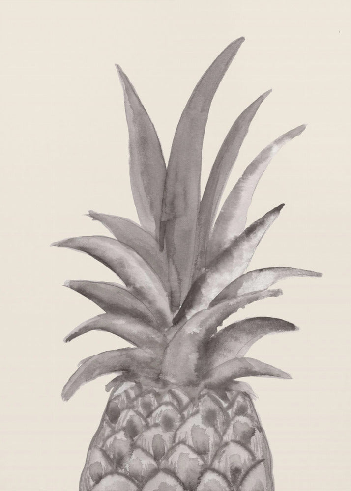 Blæk Ananas | Plakater - Kunsttryk