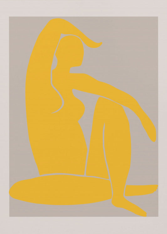 Gelbe Figur | Leinwand-Bilder