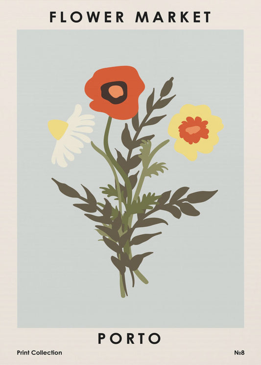 Blomstermarknaden i Porto | Canvas