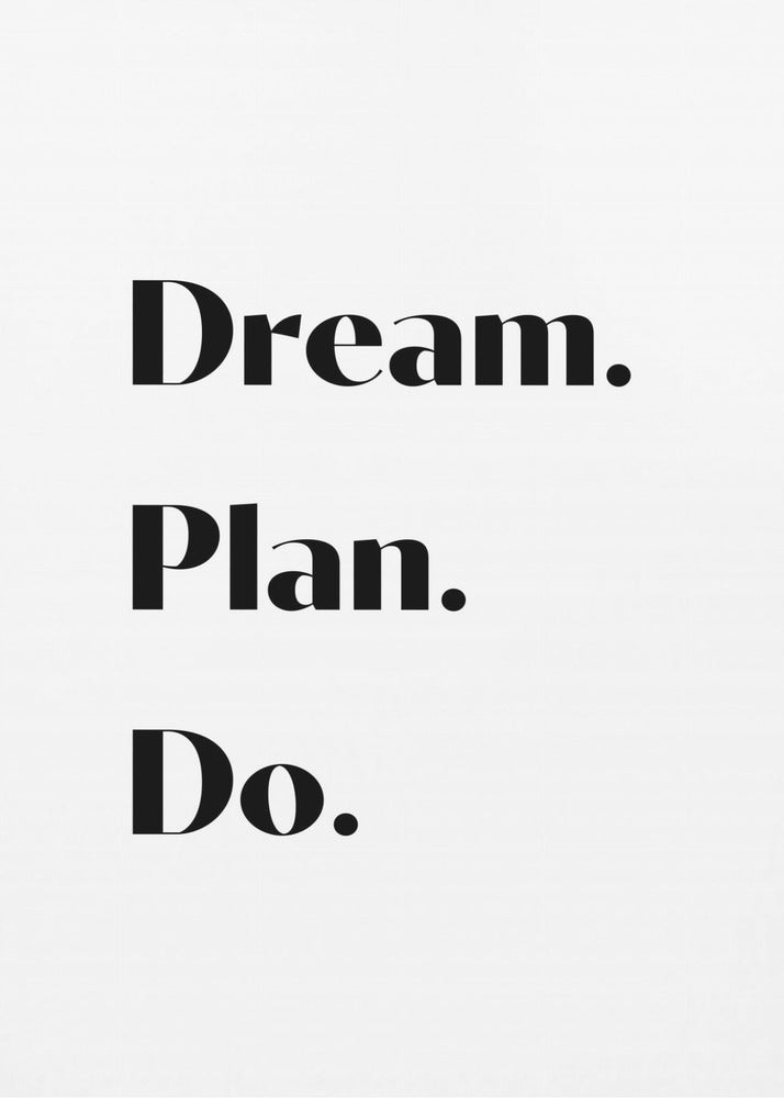 Plan de ensueño para hacer | Impresiones en Lienzo