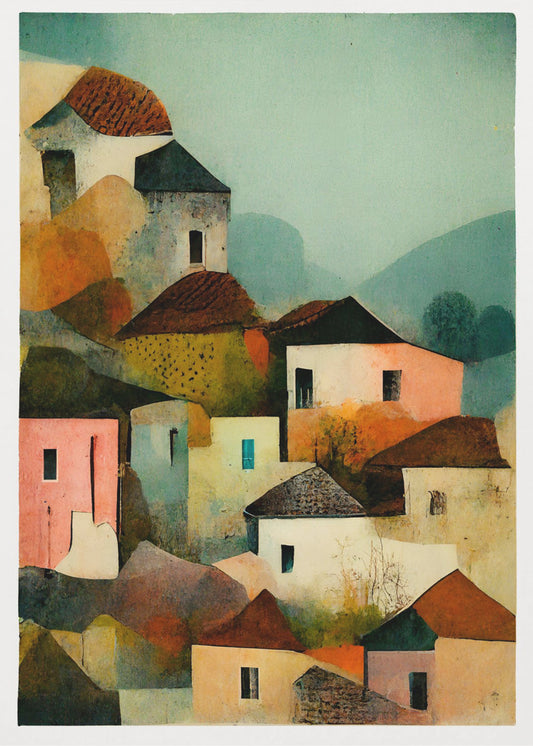 Italiaans dorp | Canvasprints