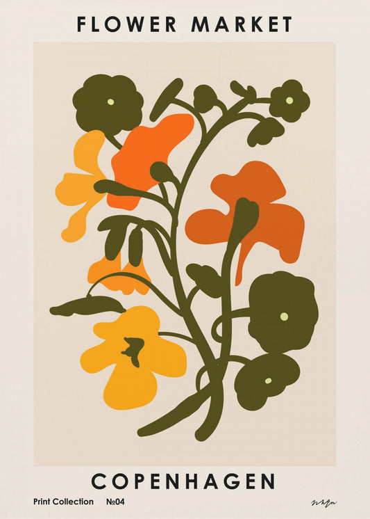 Blomstermarked. København | Lærredsbilleder