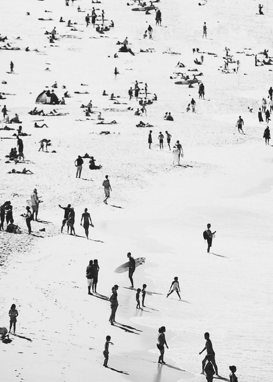Siluetas de playa | Impresiones en Lienzo
