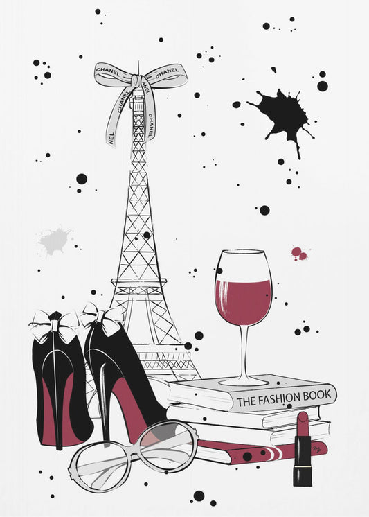 Chic parisisk natt | Poster