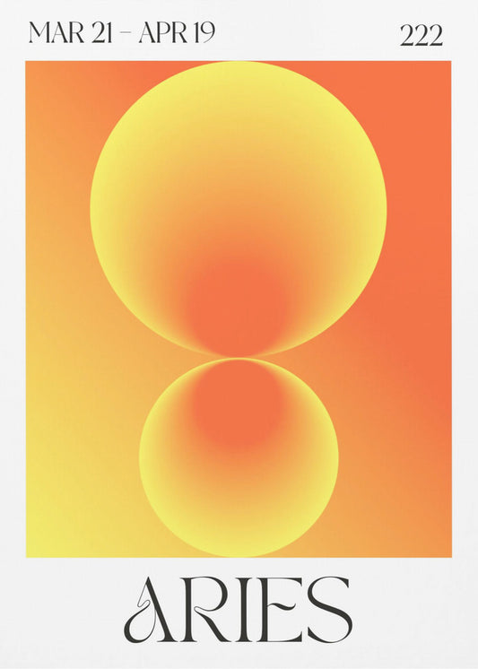 Gradientcirklar i orange nyanser | Canvas
