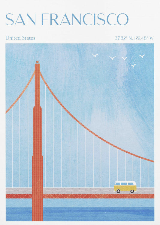 San Francisco, Most Golden Gate | Wydruki na łótnie