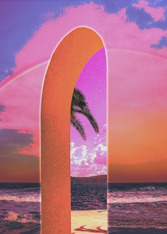 Portal Vaporwave | Lerretsbilder