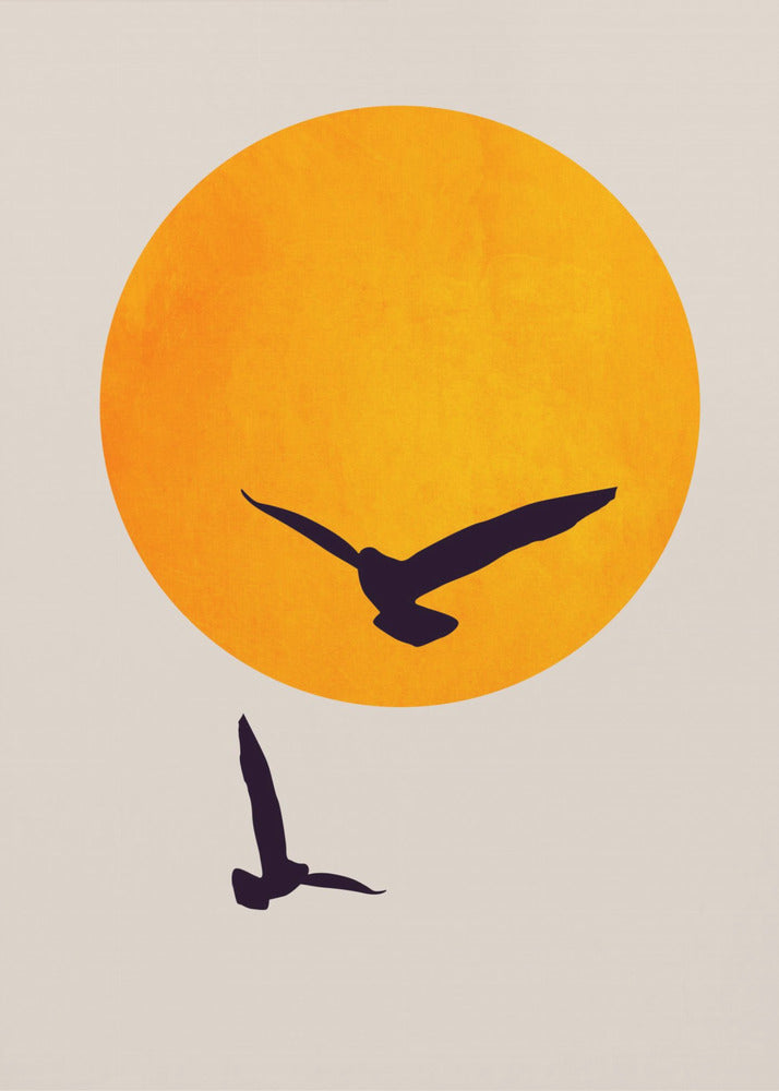 Vogels in de lucht | Canvasprints